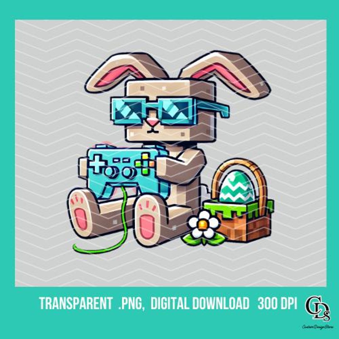 Minecraft Png Pink Rabbit Minecraft Bunny Easter Rabbit PNG | Perfect for Crafting & Celebrations ...