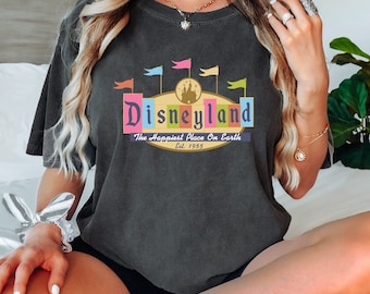 Disneyland Est 1955 Comfort Colors Shirt, Vintage Disneyland T-Shirt, Disneyland 1955 Shirt, Retro Disney Sweatshirts, Retro Disney Shirt