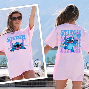 Comfort Colors Lilo And Stitch Shirt, Angel T-Shirt, Stitch Birthday Shirt, Lilo Sweatshirt, Disney Cartoon Shirt, Disneyland Stitch Tee