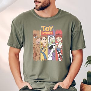 Comfort Colors Toy Story Shirt, Woody Buzz Lightyear Jessie T-Shirt, Disney Toy Story Sweatshirt, Cute Cartoon Movie Shirt, Toy Story Gift image 5