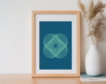 Geometric Harmony - Modern Digital Art Print (Digital Download)