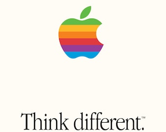 Apple「Think different.」ポスター デジタルダウンロード 1997 ロゴ