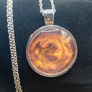 Handcrafted Fire Element Pendant
