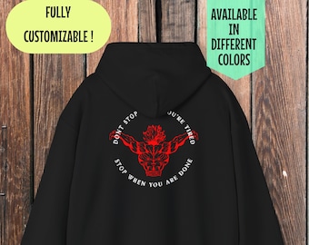 Benutzerdefinierte Yujiro Hanma Hoodie, Pump Cover Hoodie, Anime Hoodie, Bodybuilding Hoodie, Manga Hoodie, Hanma Hoodie, Gym Hoodie, Geschenk für ihn