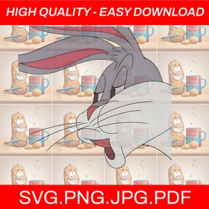 Bugs Bunny SVG, Bugs Bunny NO, Bunny PNG, Bugs Bunny meme, Cartoon Characters, Looney tunes Rabbit, Cartoon Rabbit, Bugs Bunny Clipart