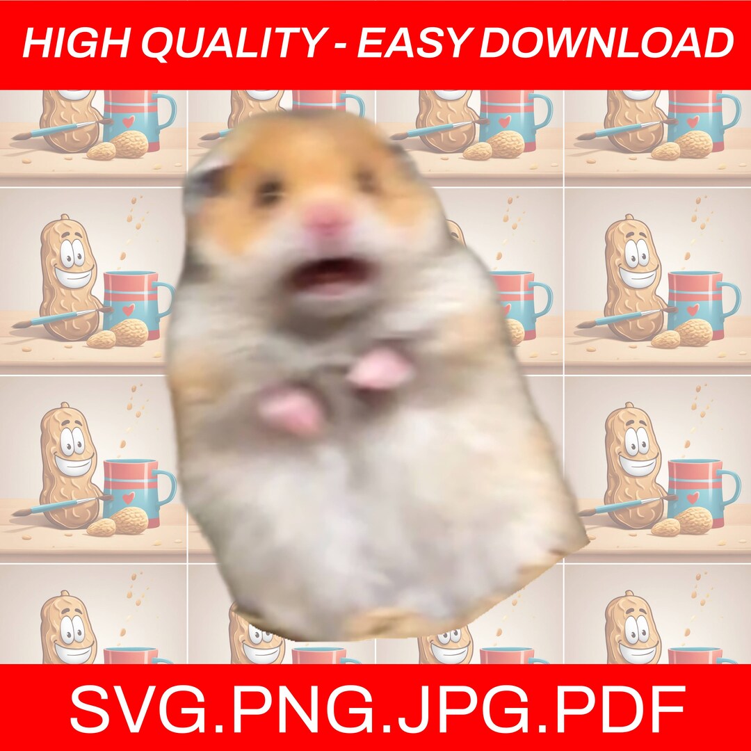 Scared Hamster PNG Scared Hamster Meme Scared Hamster SVG Scared 