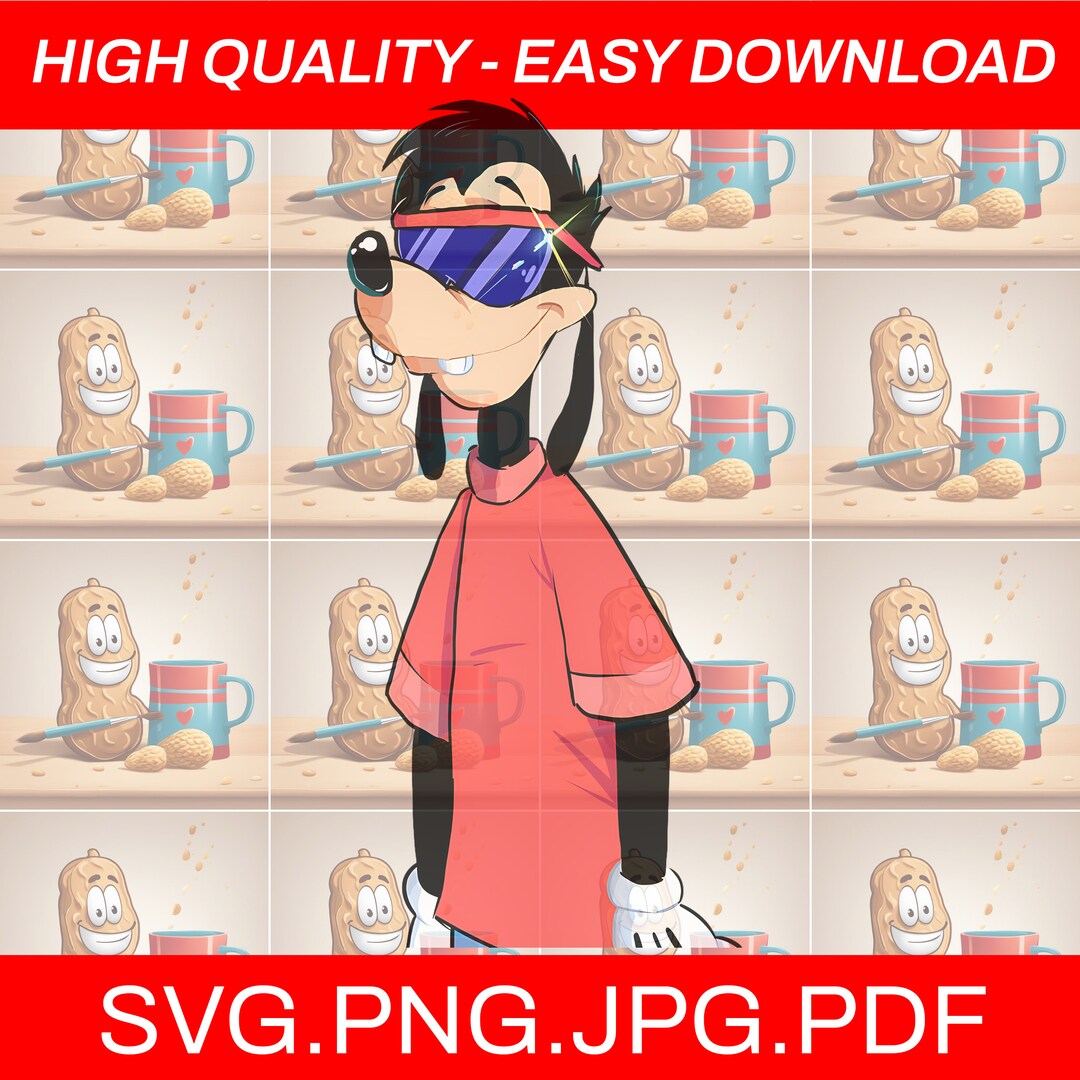 Max Goof SVG, Chill Goofy PNG, Goofy SVG, Goofy Clip Art, Cartoon ...