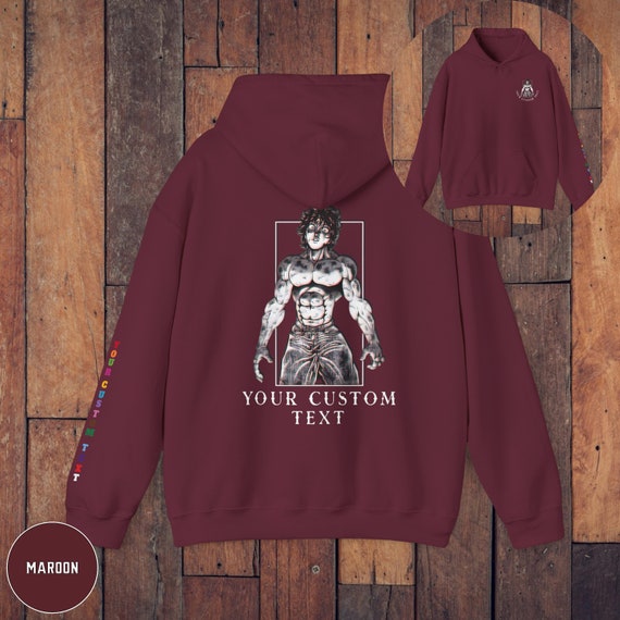 Baki Hanma Hoodie, Baki Hoodie, Pump Cover, Gym Hoodie Baki Hanma Hoodie, Baki Hoodie, Pump Cover, Gym Hoodie