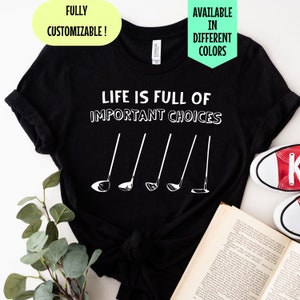 Shirt golfliefhebber, golfcadeau heren, cadeaus golfcoach, golfshirt voor mannen, golfcadeau voor vader, vaderdaggolf, shirt golfer, shirt golfclubs