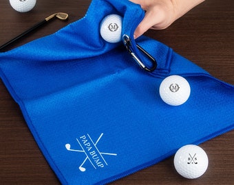 Serviette de golf personnalisée - Serviette de golf personnalisée pour proposition de garçon d'honneur, fête des pères, cadeau de golf pour papa, petit ami, cadeau unique pour mari,