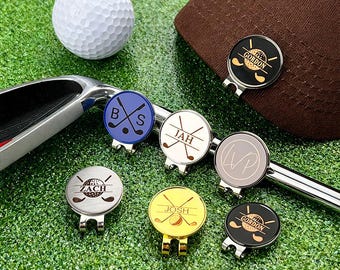 Personalized Golf Ball Marker with Magnetic Hat Clip, Engraved Golfer Gift, Christmas Gifts, Custom Ball Marker
