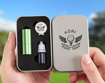 Monogram Golf Ball Stamp/Personalized Ball Stamp Set/Golf Accessories/12mm Ink Ball Stamp/Gift for Golfer/Christmas Gifts