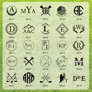 Personalized Golf Ball Stamps Custom Name Golf Ball Stamps Golf Ball
