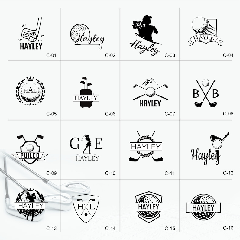 Personalized Golf Ball Stamp, Ink Ball Stamp, Custom Golf Ball Stamp