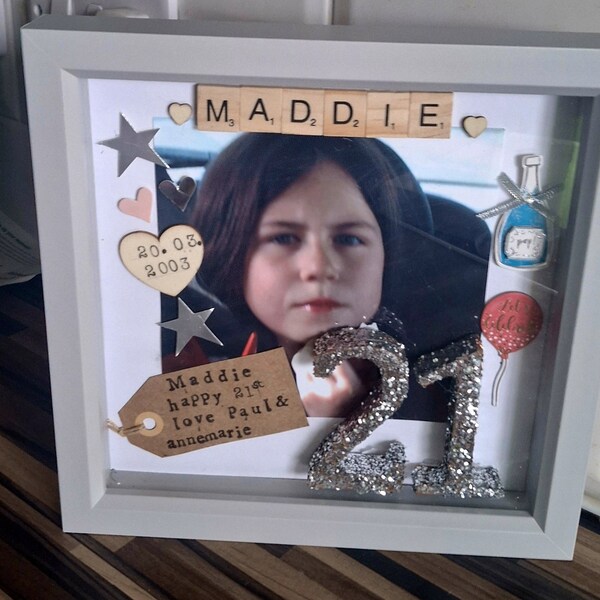 Birthday box frame