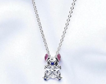 Stitch Collier-ketting, mooie luxe sieraden, perfect cadeau voor haar, Lilo & Stitch-sieraden