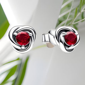 July Birthstone Earrings, Birthstone Earrings, Birthday Earrings, Genuine 925 Silver, Zodiac Earrings, Star Sign Earrings