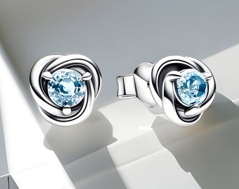 Orecchini con pietra portafortuna di marzo, orecchini con pietra portafortuna, orecchini per compleanno, argento 925 autentico, orecchini zodiacali, orecchini con segno zodiacale