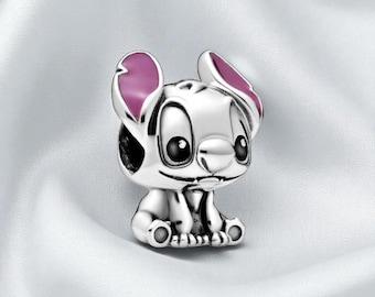 Lilo & Stitch Charm, Cute Movie-Inspired Accessory, Perfect Gift for Fans, Fits On Pandora Bracelet
