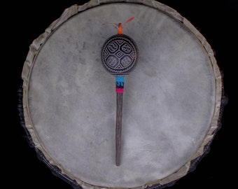 Ceremonial Shibibo Shaker Maracas | Unique Spiritual Musical Gift from Peru