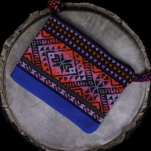 Anden Handgewebte Kosmetiktasche | Öko-Tasche aus Alpaka-Wolle | Traditionelles peruanisches Geschenk | Versand aus Polen