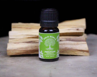 Gecertificeerde biologische etherische olie Palo Santo: aromatherapie en huidverzorging (10 ml)