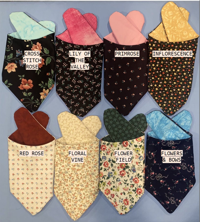 Reversable Fabric Baby Bibs
