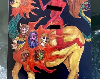 Babalon and the Beast digital print