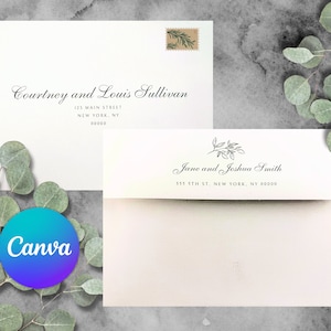Customizable Wedding Envelope Template