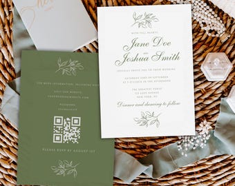 Customizable Wedding Invitation Template