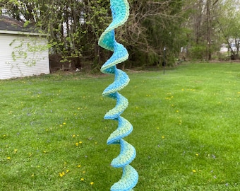 Big Crochet Wind Spinner in Cotton Yarn Indoor/outdoor