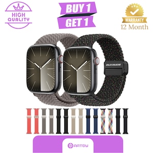 Mixture Magnetic Buckle Nylon Braid Watch Band