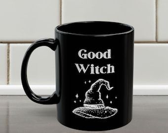 Tazza in ceramica nera "Good Witch" / da 11 oz e 15 oz