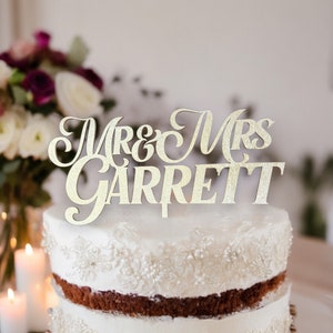 Wedding cake topper, Personalized cake topper, Rustic wedding cake topper, Custom Mr Mrs cake topper, Birthday Cake toppers, anniversary