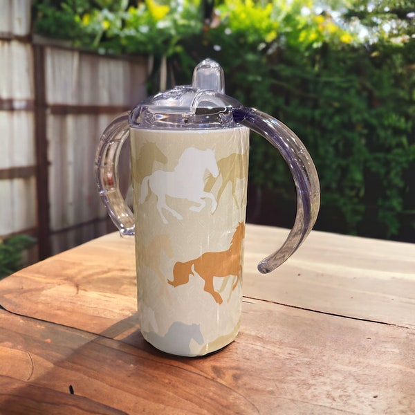 Kids Sippy Cup, Kids Tumbler, Kids Cup, Toddler Sippy Cup, Toddler Tumbler, Toddler Cup, Tumbler Kids Cup, Kids Cup Tumbler, Horses