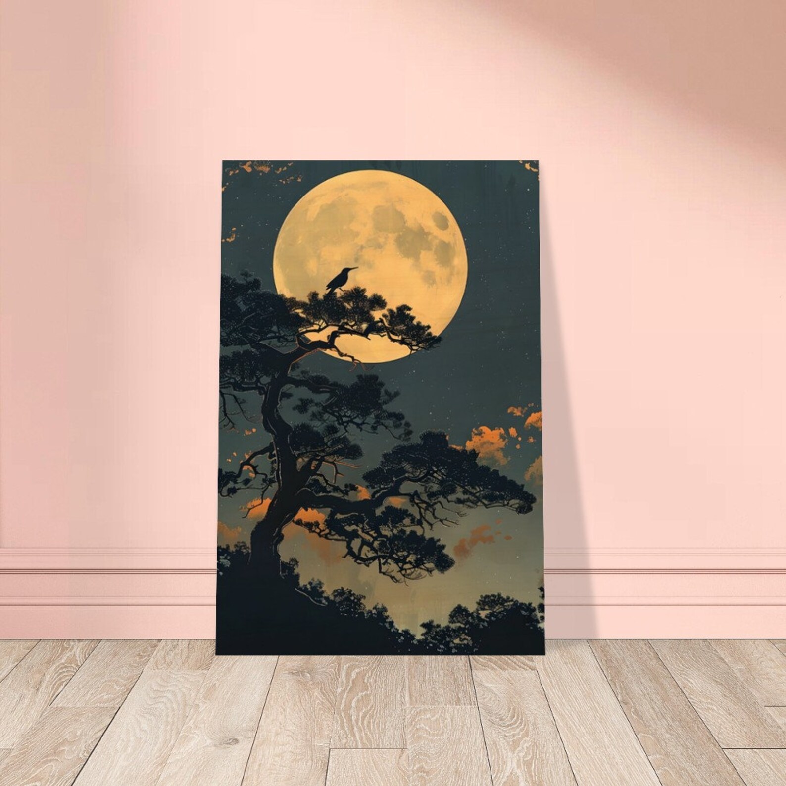 Japandi Canvas Wall Art for Living Room Japanese Painting Zen Art
