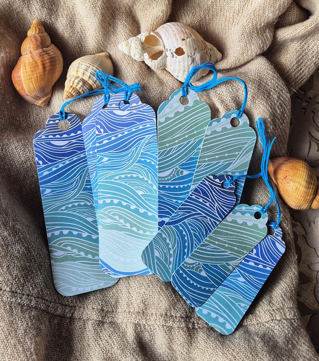Ocean Bookmarks Set of 9, Sea Themed Bookmarks, Gift for Book Lovers ...