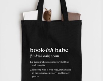 Sac fourre-tout livresques en toile de coton, cadeau sac livresques pour elle, cadeaux pour les amateurs de livres, sac fourre-tout pour lecteur
