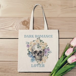 Dark Romance Lover, Literature Tote Bag, Tote Bag, Canvas Tote Bag, Reusable Bag, Born to Read, Bookish Gifts, Booktok, Book Lover Gift, Bag