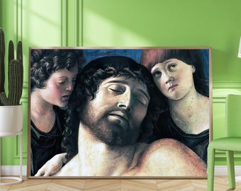 5 impresiones de arte mural católico, Biblia religiosa vintage imprimible, decoración de iglesia cristiana, descarga digital