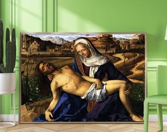 5 impresiones de arte mural católico, Biblia religiosa vintage imprimible, decoración de iglesia cristiana, descarga digital