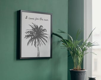 24 impresiones de arte de pared playero con un aire retro de verano costero. Descarga digital.