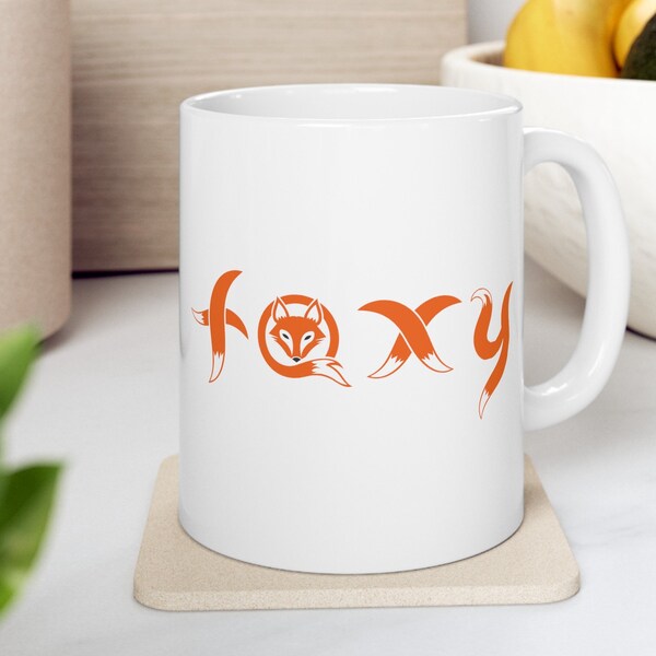 Foxy Coffee Mug Style for Furry Community with Fox Face Woodland Creature for Animal Enthusiast Wolf Lover Mug Gift for Yiff Anthro Fursona