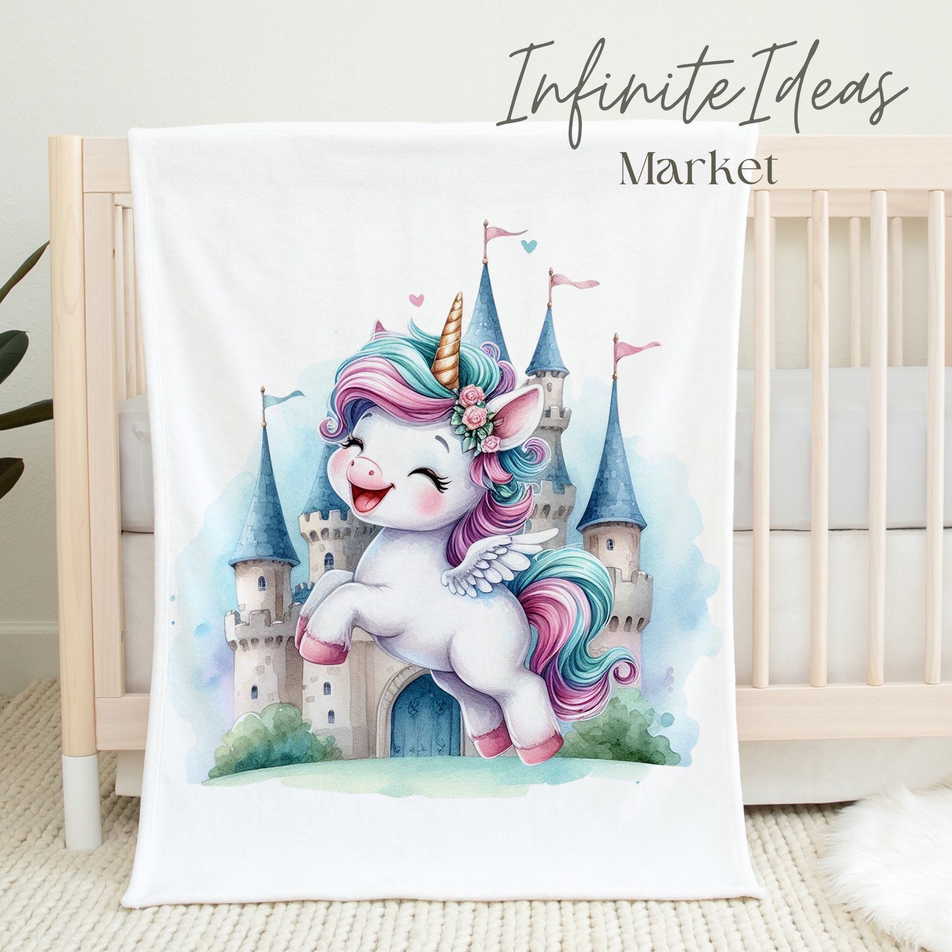 Magical Unicorn Clipart Bundle PNG Files, Instant Digital Download ...