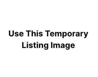 Könnte beinhalten: Ein Platzhalterbild für eine Produktliste. Das Bild ist ein weißes Rechteck mit dem Text "Use This Temporary Listing Image" in Schwarz.