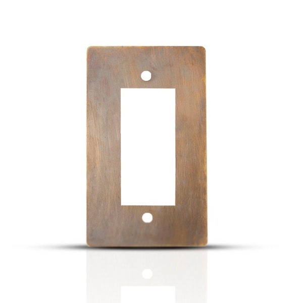 Decorative Switch Plate Cover for Home Décor - Antique Brass