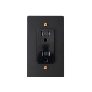 Light switch, Dimmer, Outlet Solid Brass Black Wall Plates zdjęcie 3