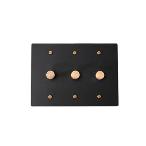 Light switch, Dimmer, Outlet Solid Brass Black Wall Plates zdjęcie 7