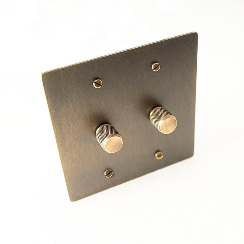 Antique Bronze Brass Rotary Dimmer Switch Etsy