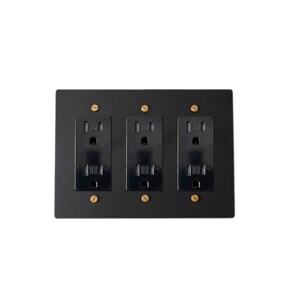 Light switch, Dimmer, Outlet Solid Brass Black Wall Plates zdjęcie 10